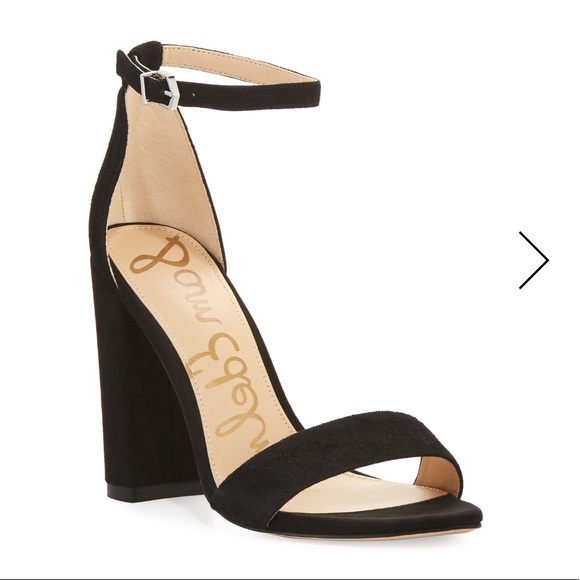 Sam Edelman Shoes - Sam Edelman Black Yaro Suede Block Heel